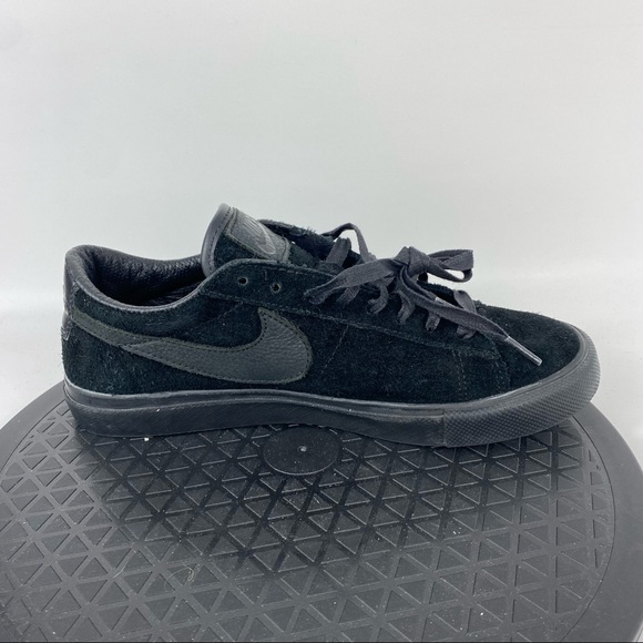 Nike Blazer Low Premium CDG Comme Gracons Black Suede 633699-009 Men's Size 6 - Picture 11 of 14